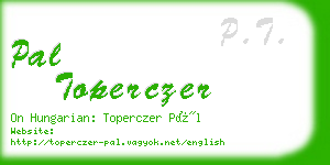 pal toperczer business card